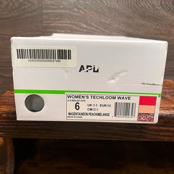 APL TechLoom Breeze Sneaker in Magenta/Neon Peach/Melange, Size 6. New in Box! - Picture 12 of 16